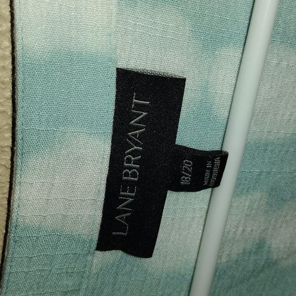 Lane Bryant ballon sleeves see through lace stripes shirt 18-20 - Picture 5 of 7